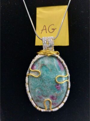 Pendentif Rubis Fuchsite AG 1